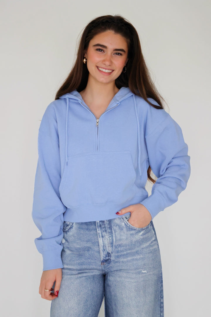 Fleece Half Zip Hoodie