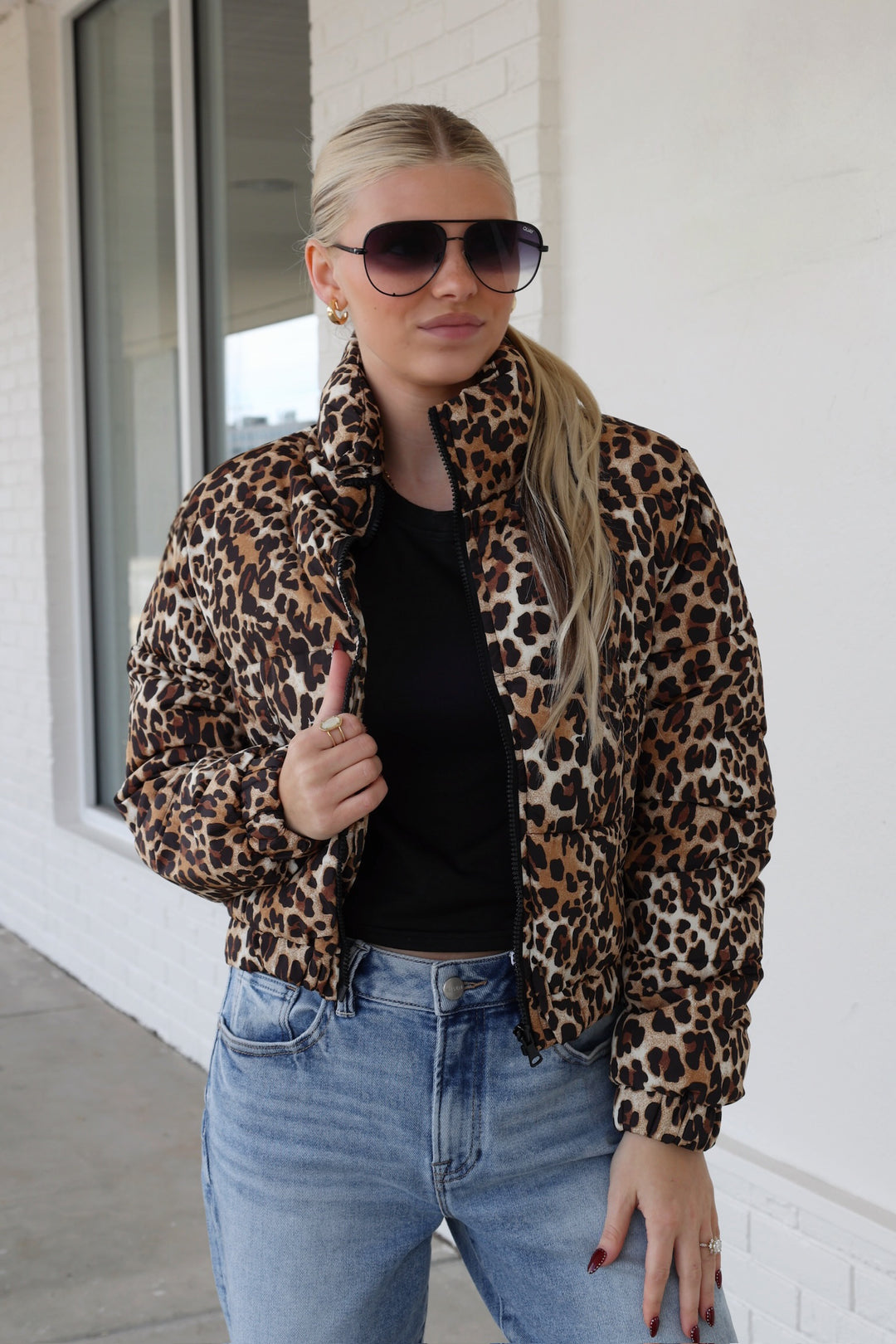Leopard Puffer Jacket