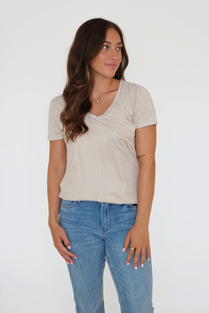 Phoenix V-Neck Tee - Birch