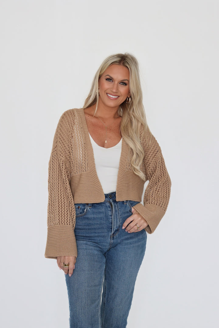 Michelle Cardigan- Camel