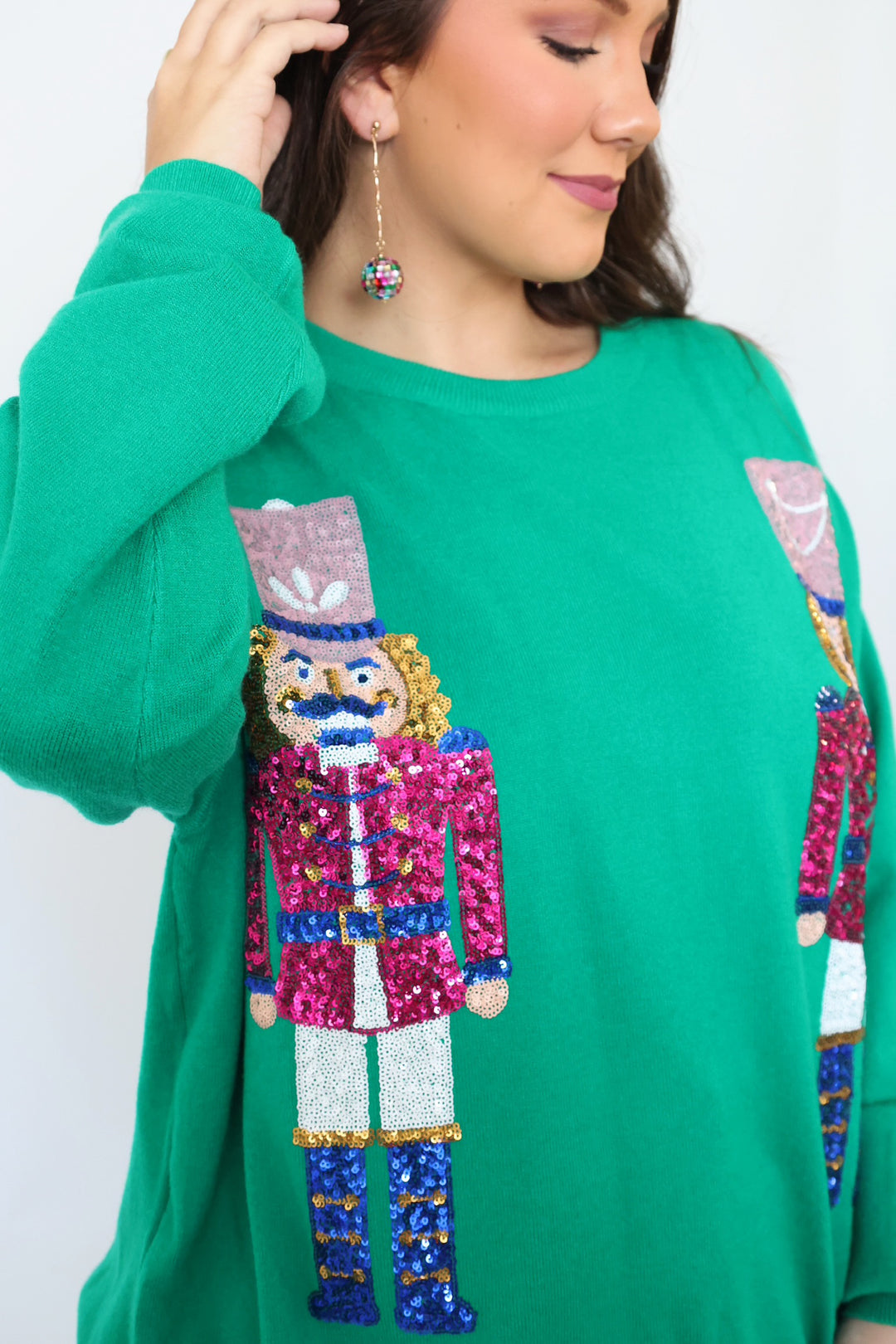 Sequin Nutcrackers Sweater