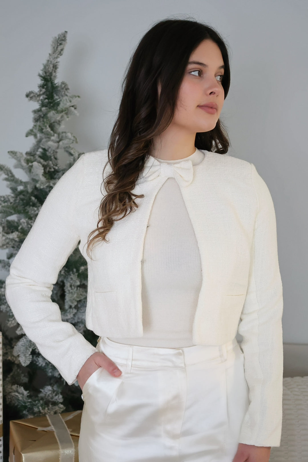 Featherson Jacket- Winter White