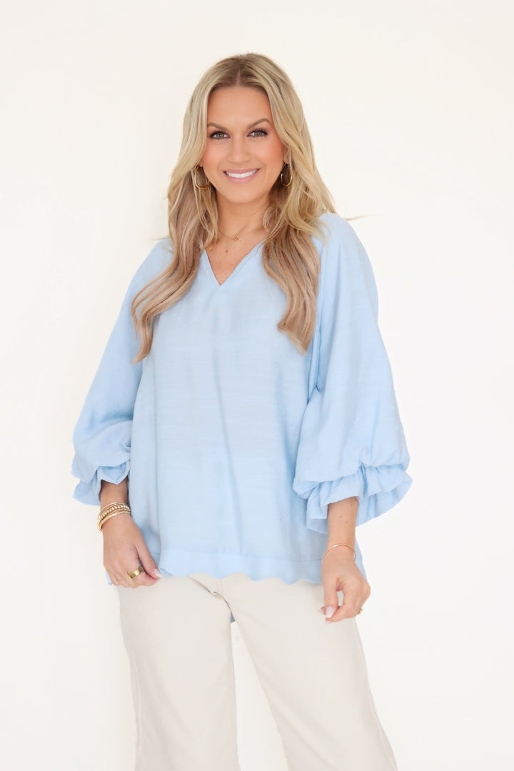 Allie Scallop Top