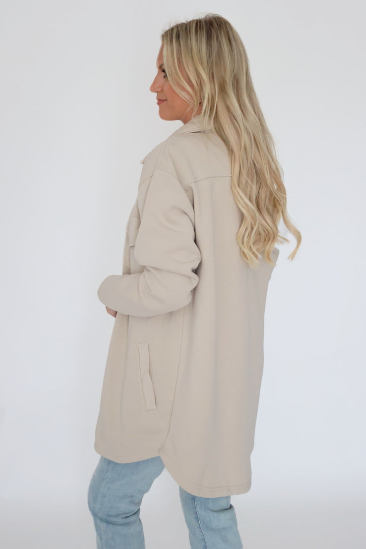 In A Snap Shacket- Natural