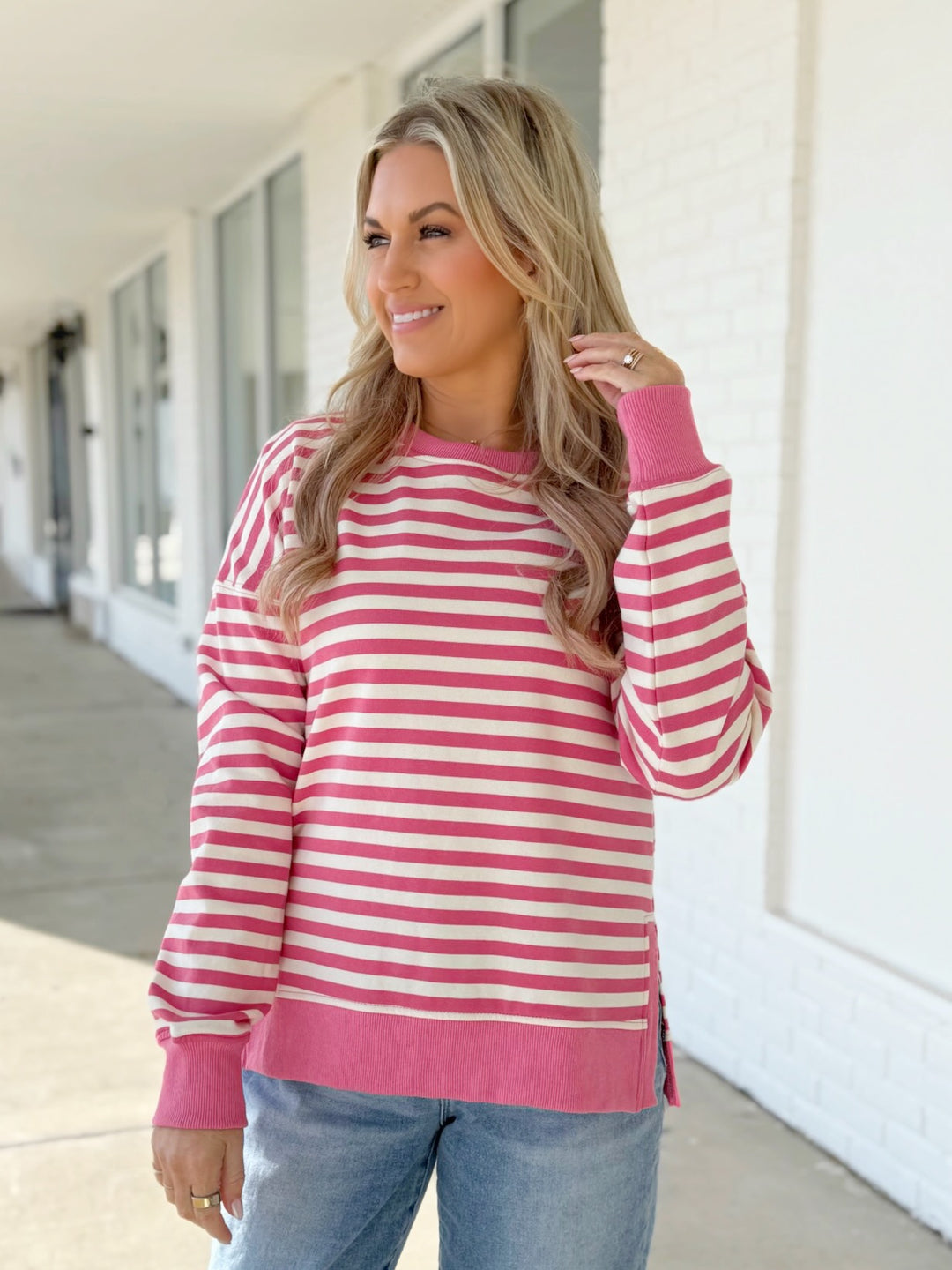 Carter Sweatshirt- Pink