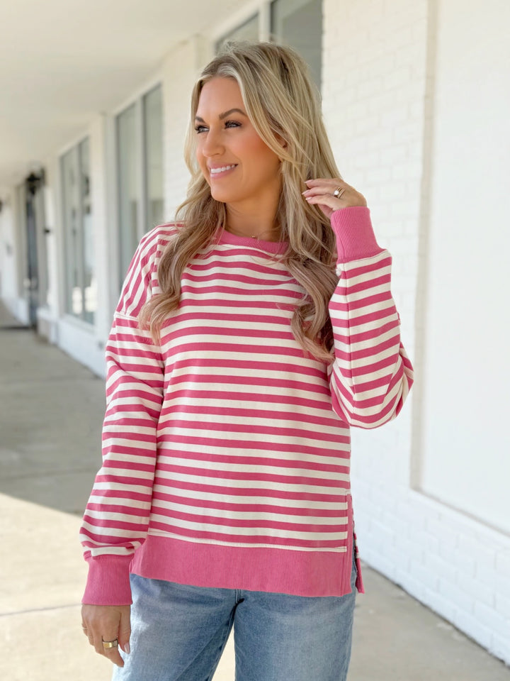 Carter Sweatshirt- Pink