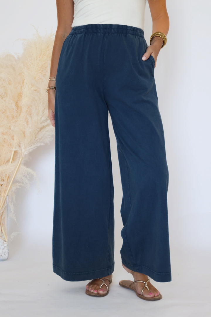 Scout Jersey Flare Pant - Midnight(FINAL SALE)