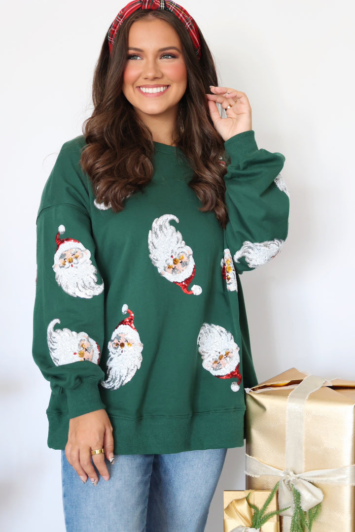 Light Up Santa Sweatshirt