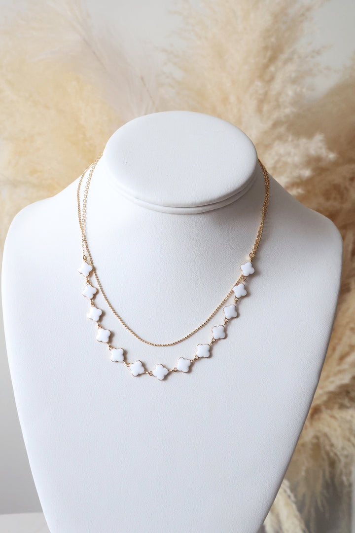 Just My Luck Layered Clover Necklace