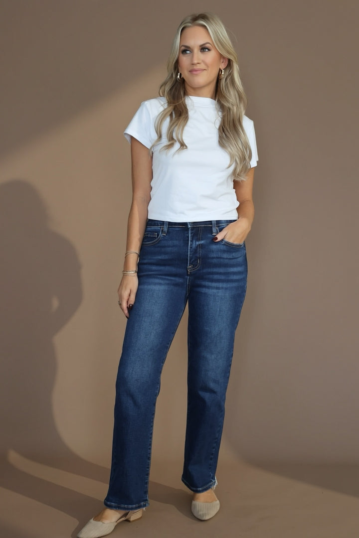 Bailey Tummy Control Jeans- Dark Wash