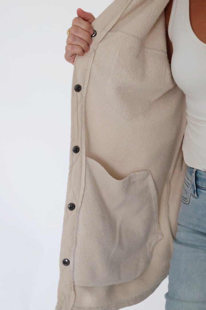 In A Snap Shacket- Natural
