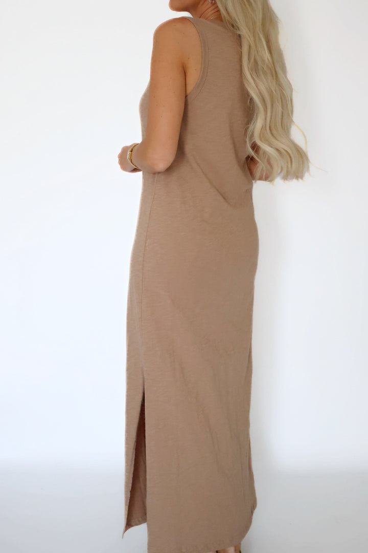Palisades Midi Dress - Iced Coffee
