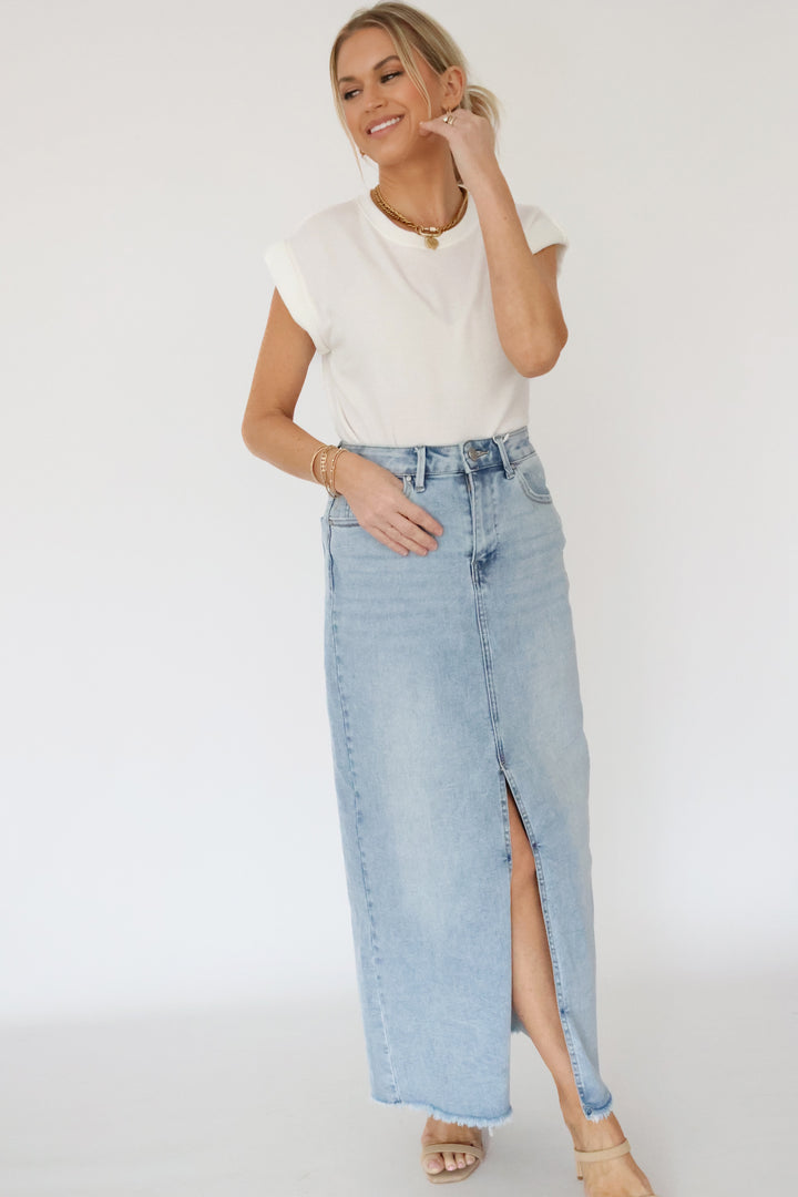 Selena Denim Maxi