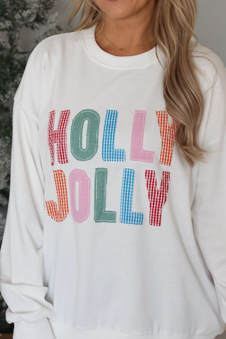Holly Jolly Patch Sweatshirt