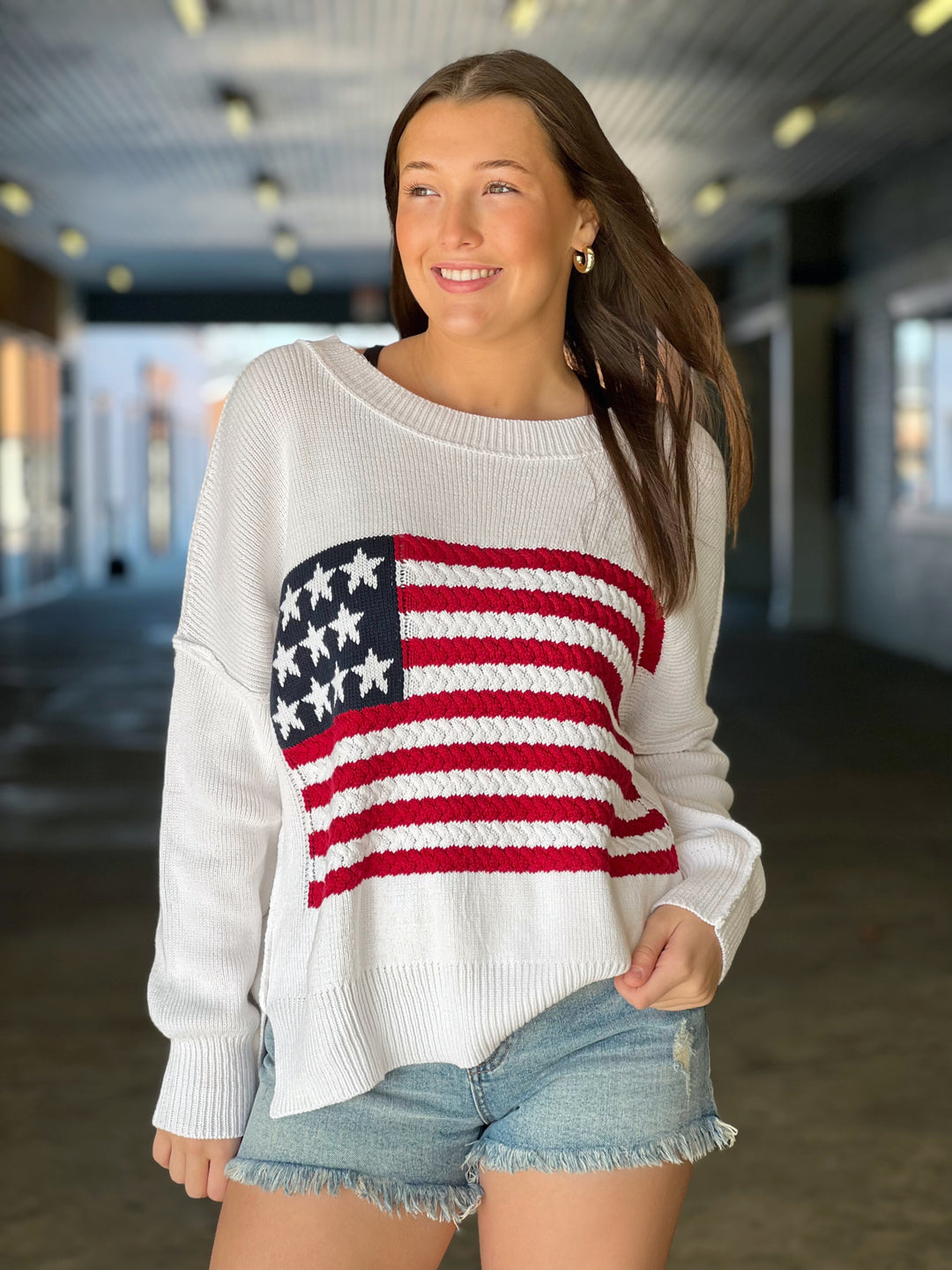 Old Glory Sweater- Ivory