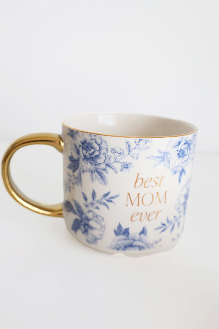 Best Mom Ever Floral Mug