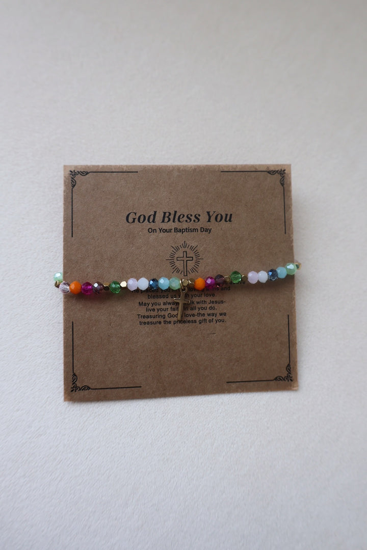 Baptism Beaded Bracelet