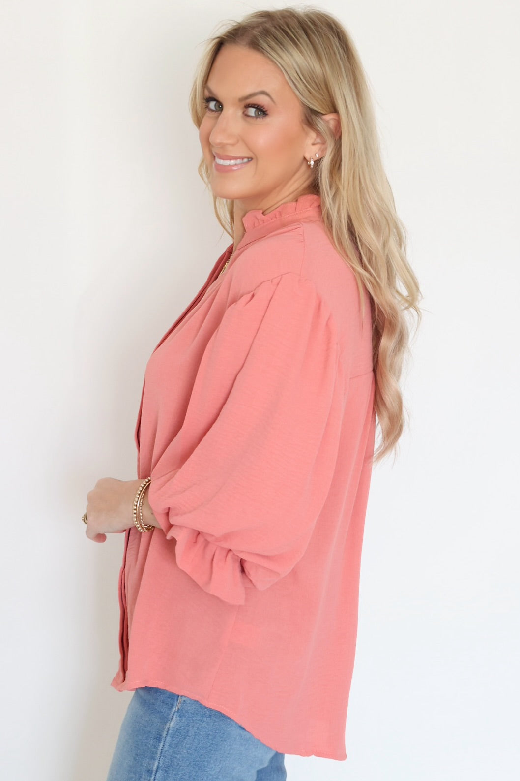 Lovely Blouse- Salmon
