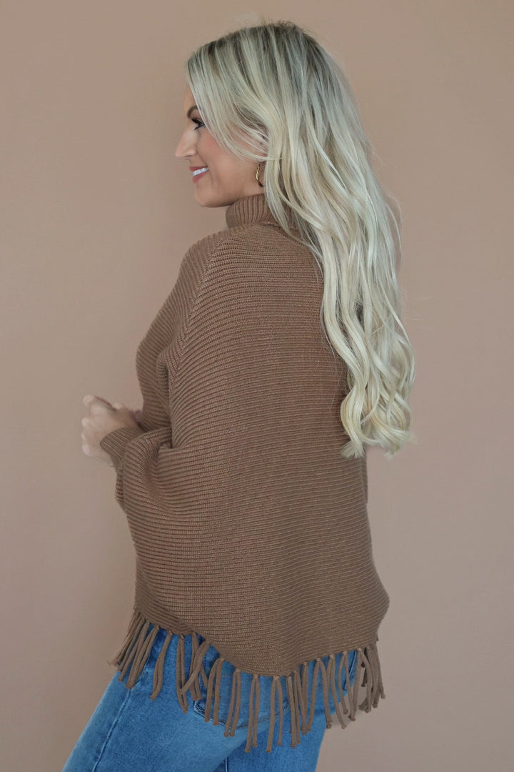 Freya Fringe Turtleneck