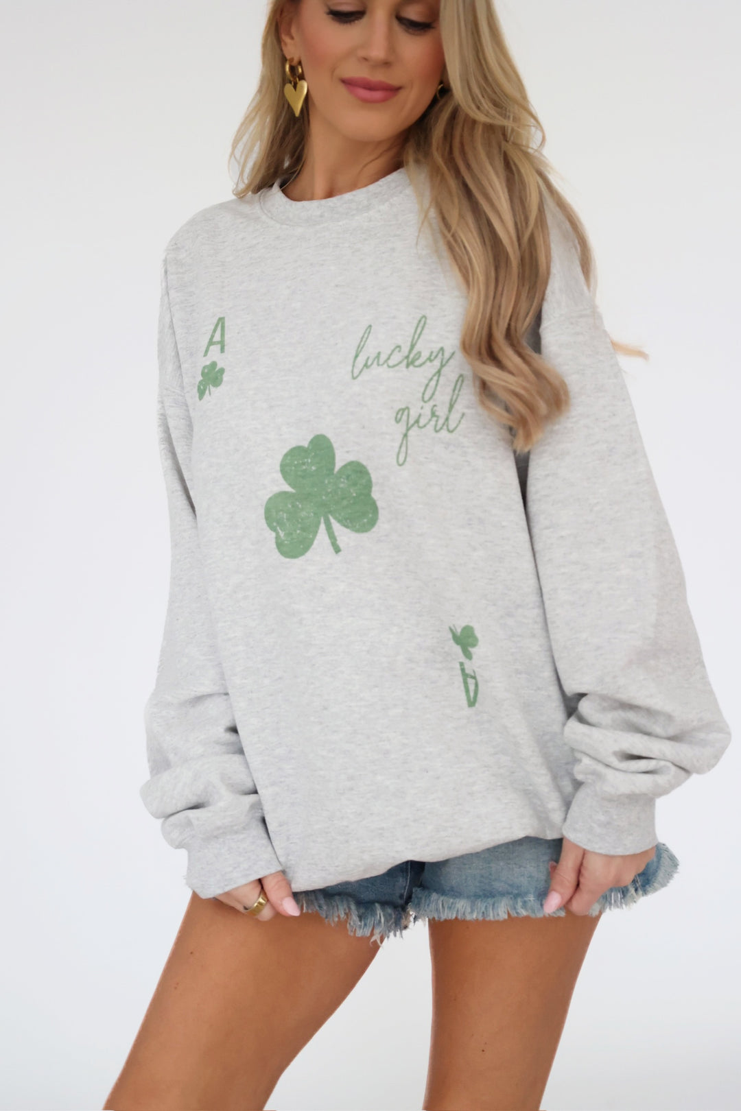 Lucky Girl Graphic Sweatshirt