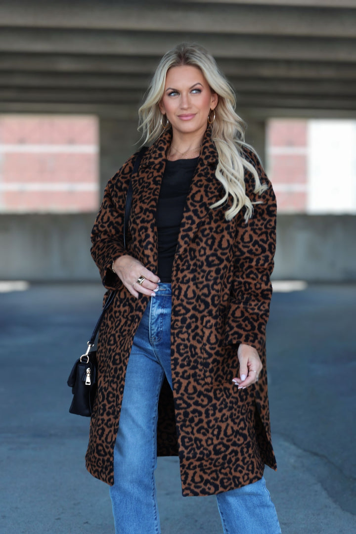 Animal Instinct Leopard Coat