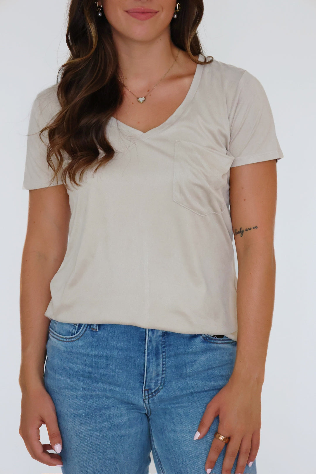 Phoenix V-Neck Tee - Birch