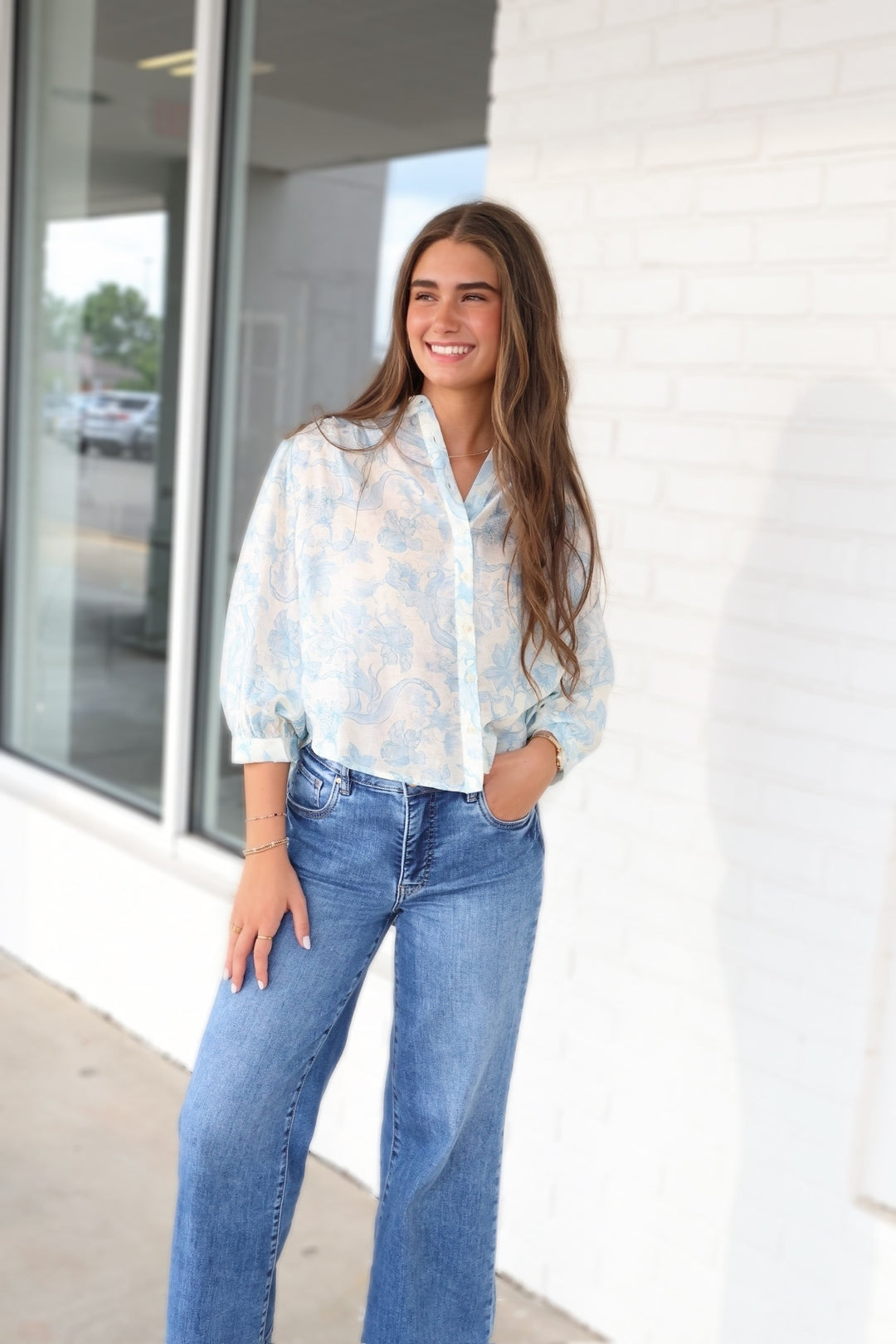 Charleston Floral Top