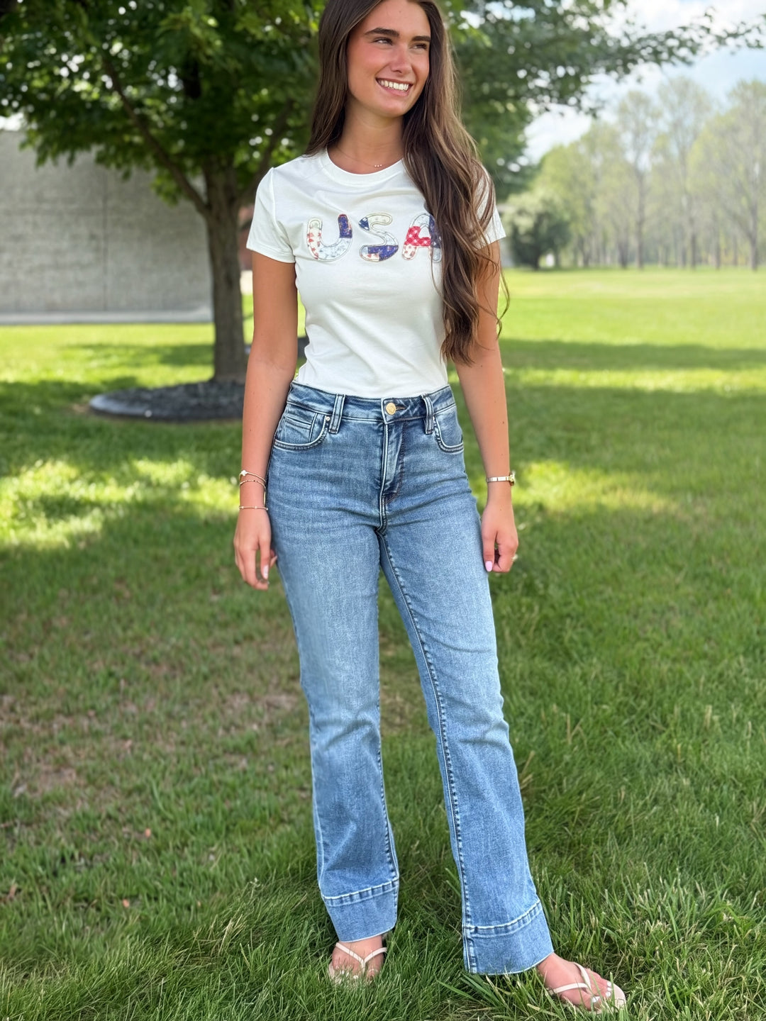USA Patchwork Tee