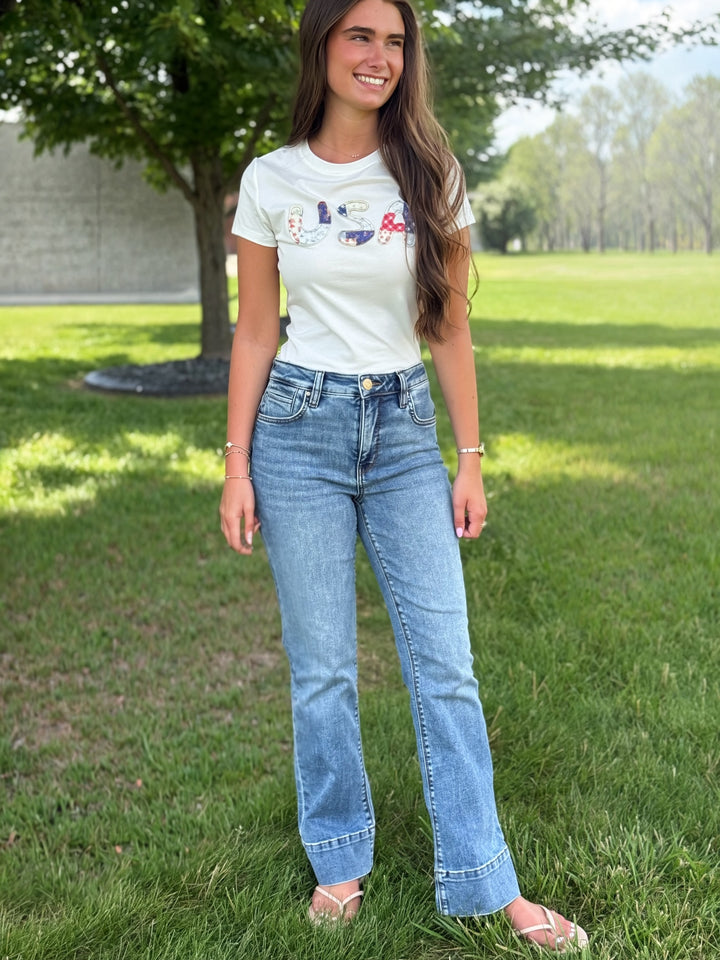 USA Patchwork Tee