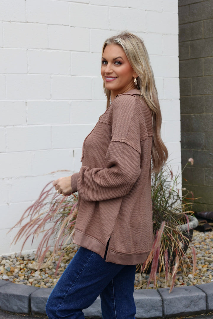 Baker Waffle Top- Mocha