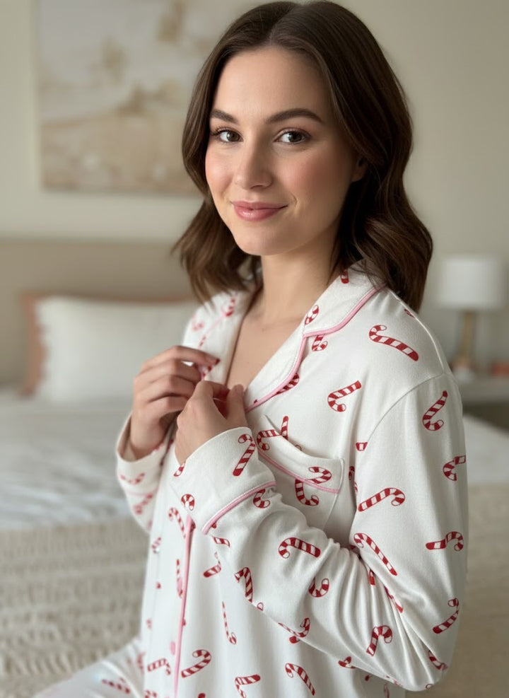 Candy Cane Lane PJ Top