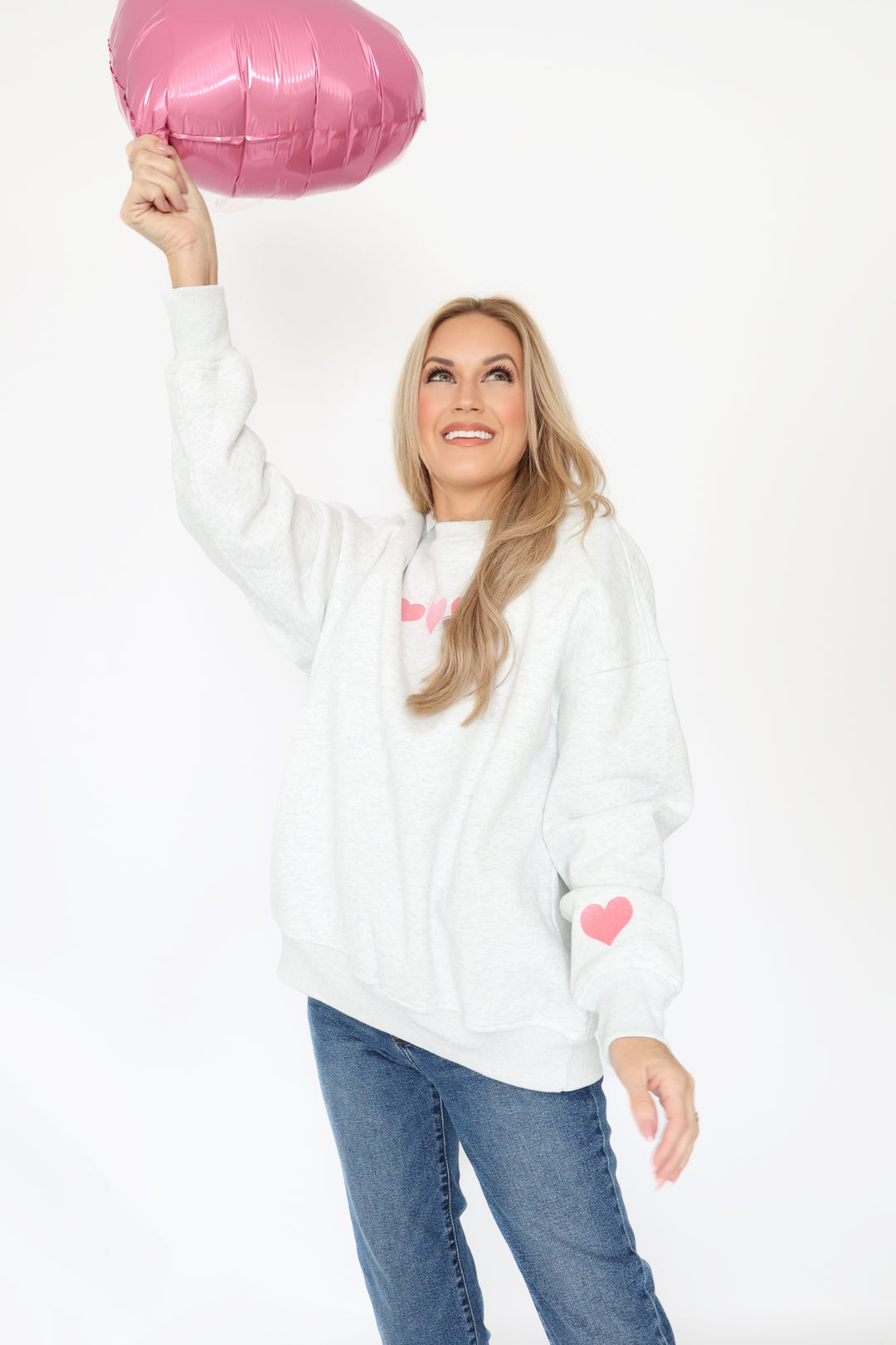 Ombre Hearts Sweatshirt