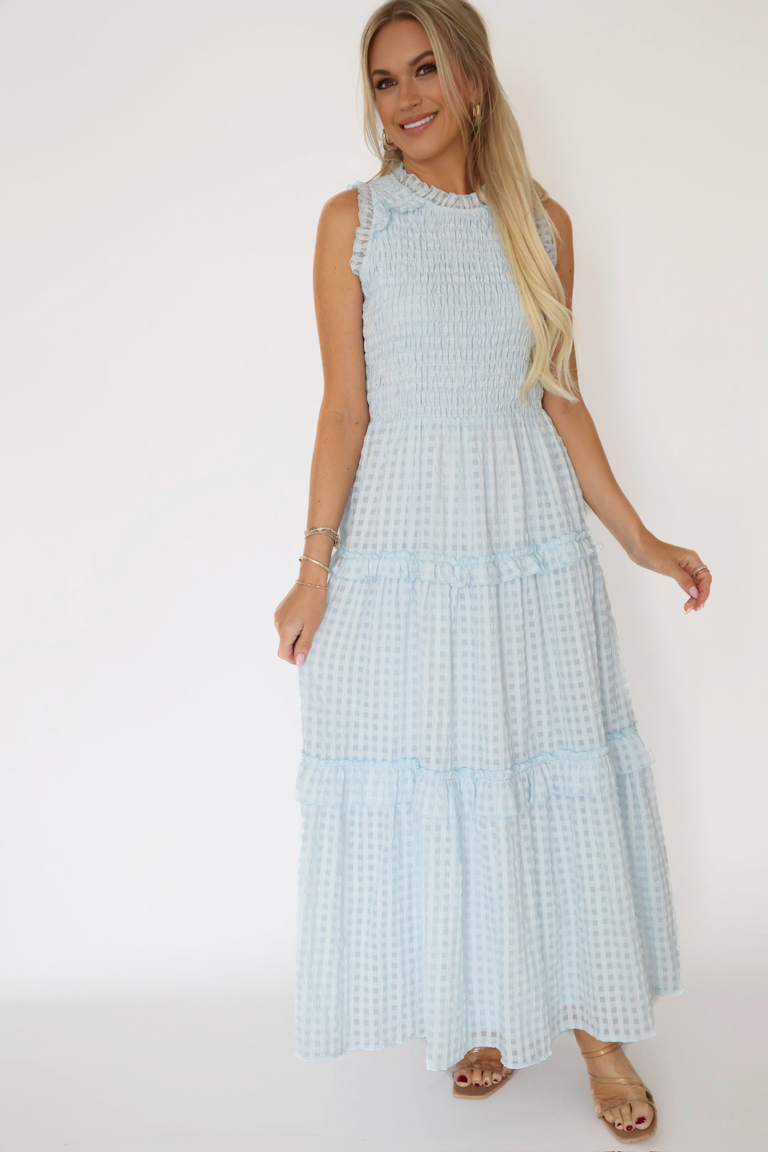 Gigi Gingham Maxi Dress