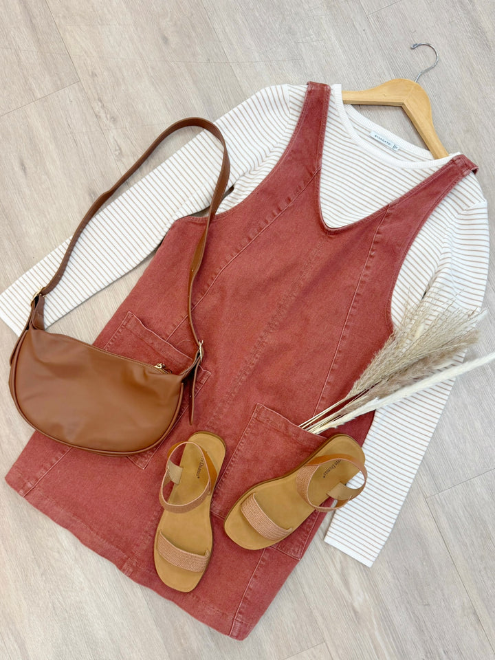 First Of Fall Overall Dress