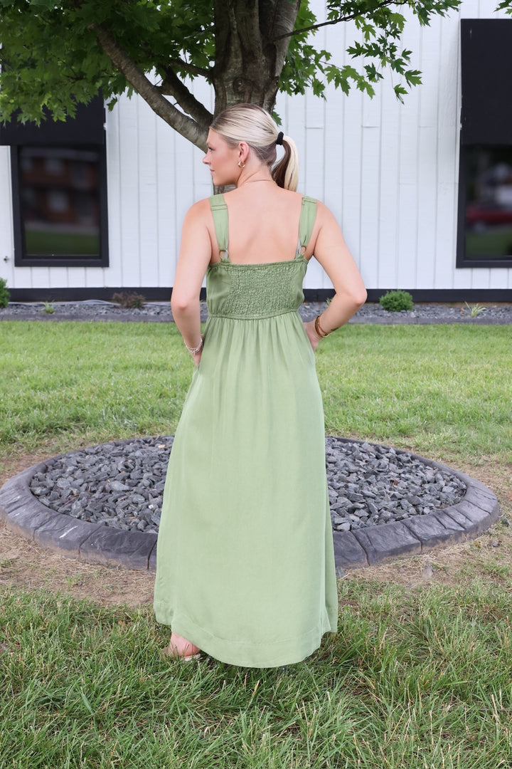 Alex Button Down Midi Dress