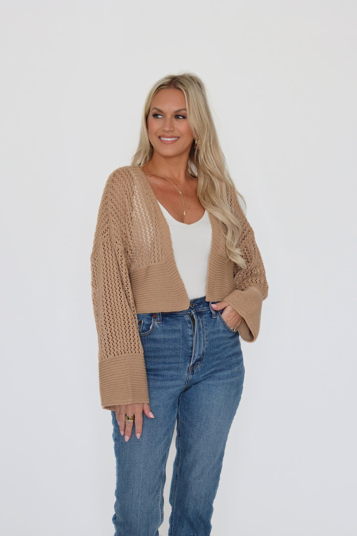 Michelle Cardigan- Camel