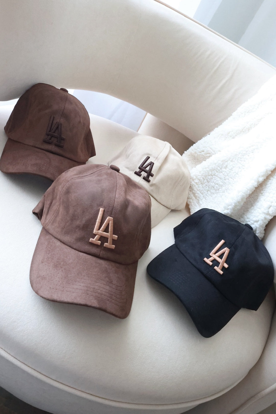 LA Suede Embroidered Cap