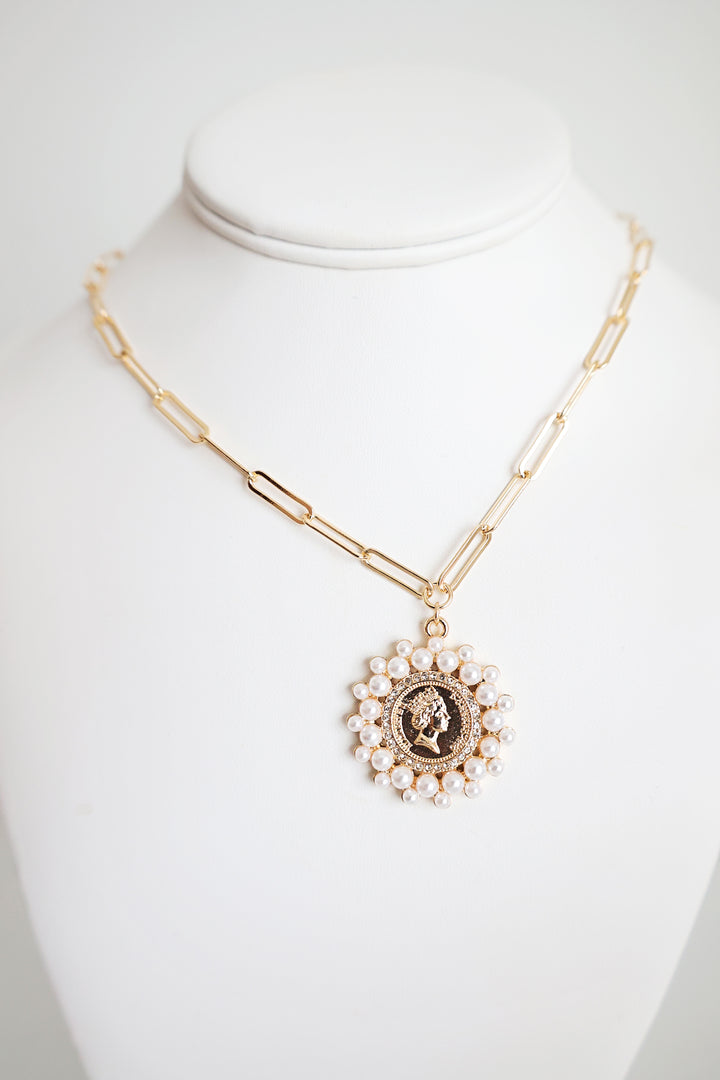 Royal Queen Coin Necklace