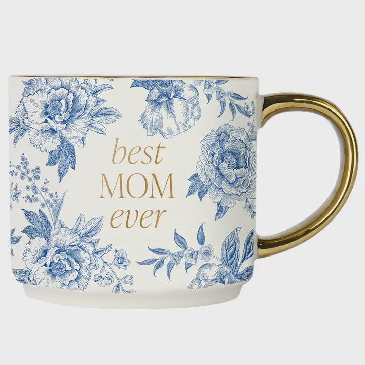 Best Mom Ever Floral Mug