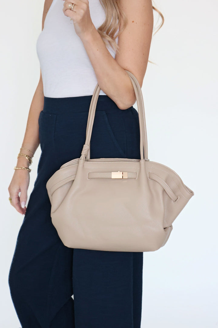 Monroe Satchel- Almond