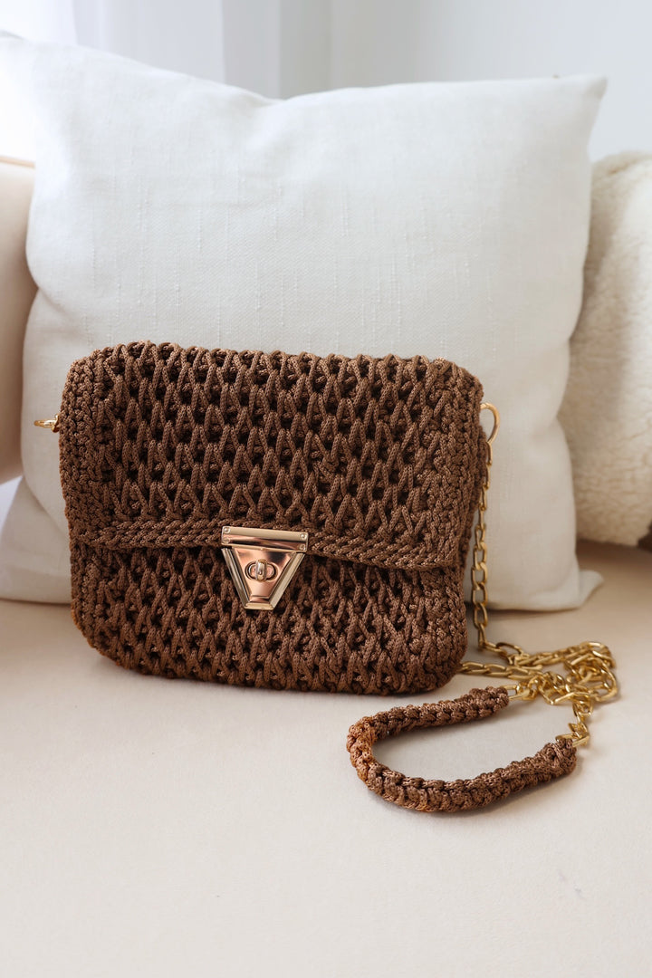 Polly Macrame Clutch
