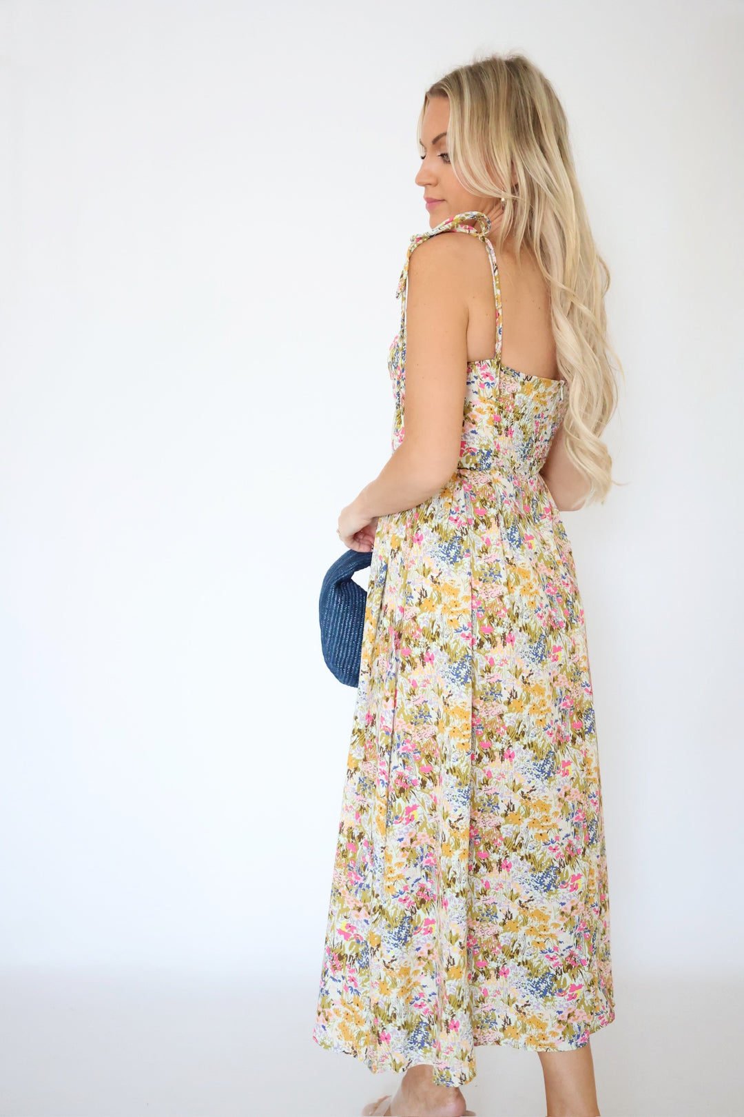 Beth Floral Midi Dress