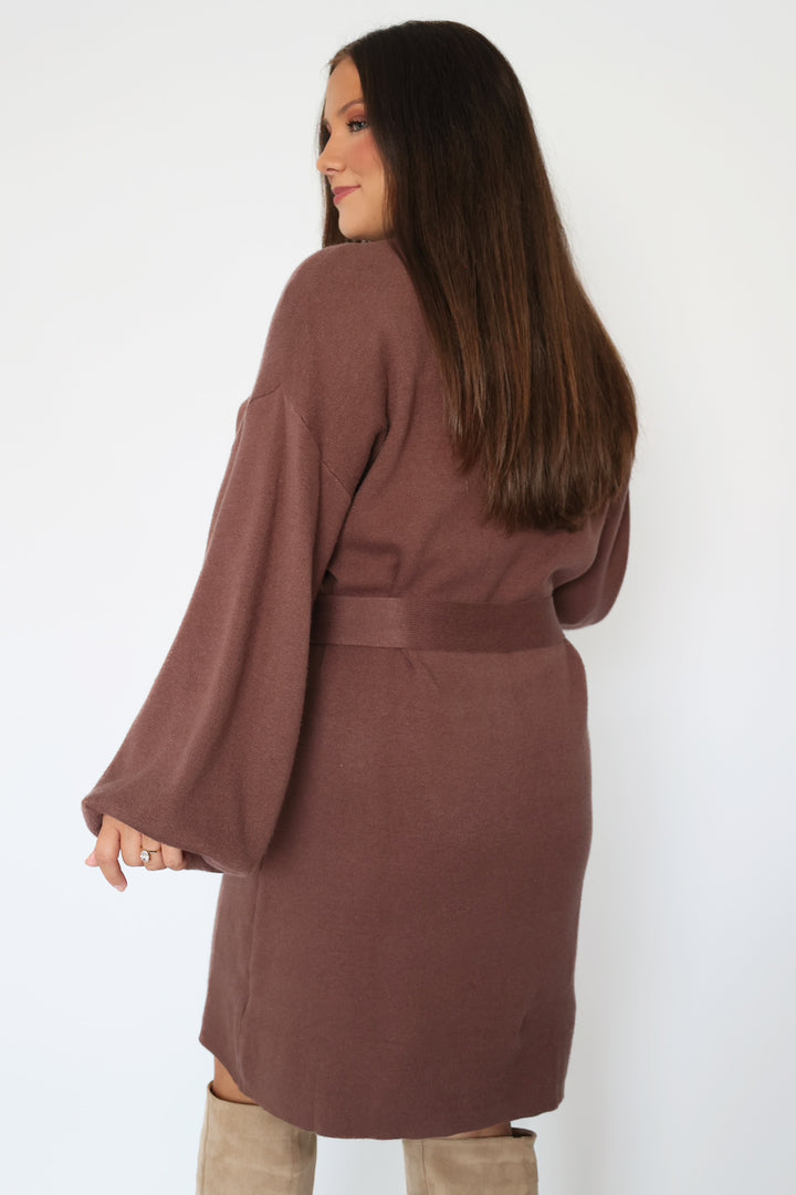 Quinn Belted Sweater Dress