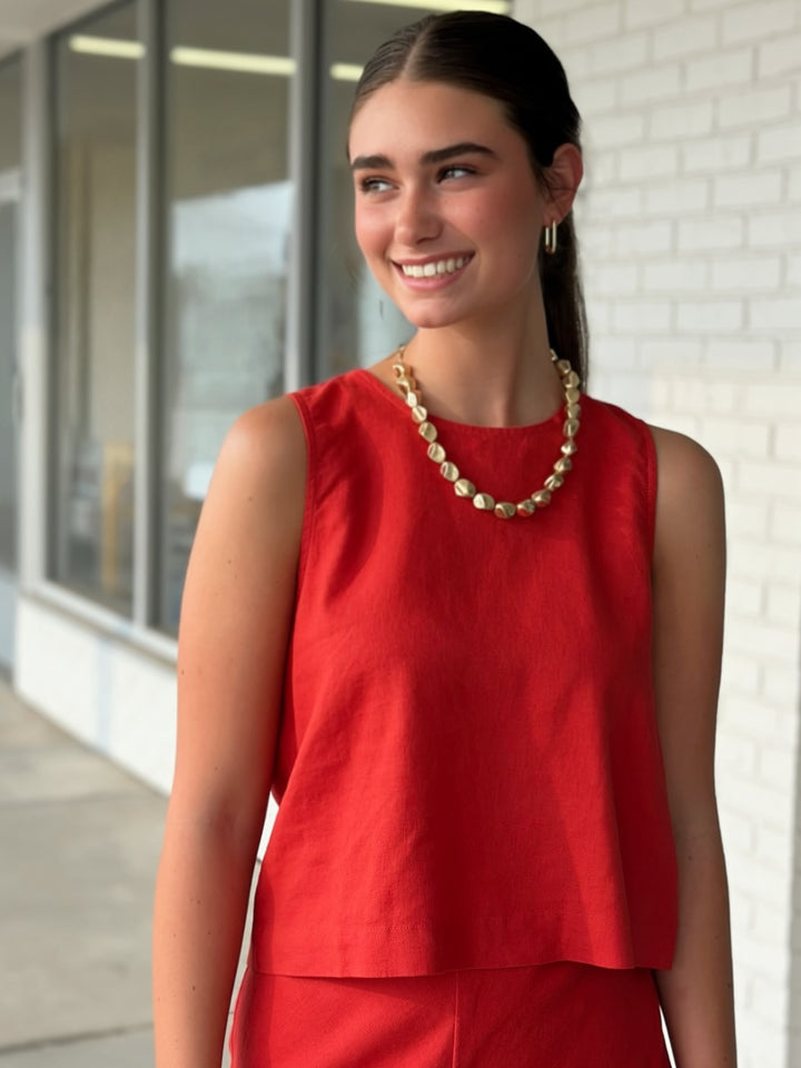 Sloane Linen Top