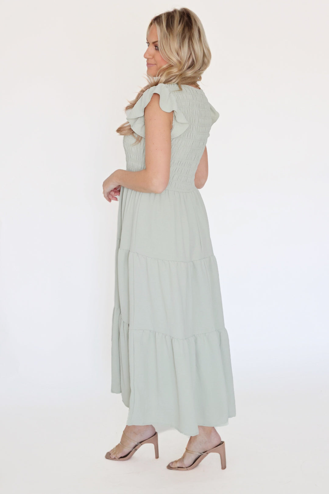 Robin Midi Dress- Sage
