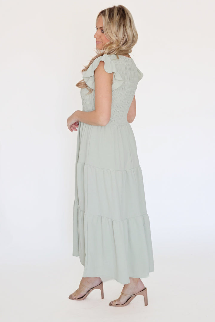 Robin Midi Dress- Sage