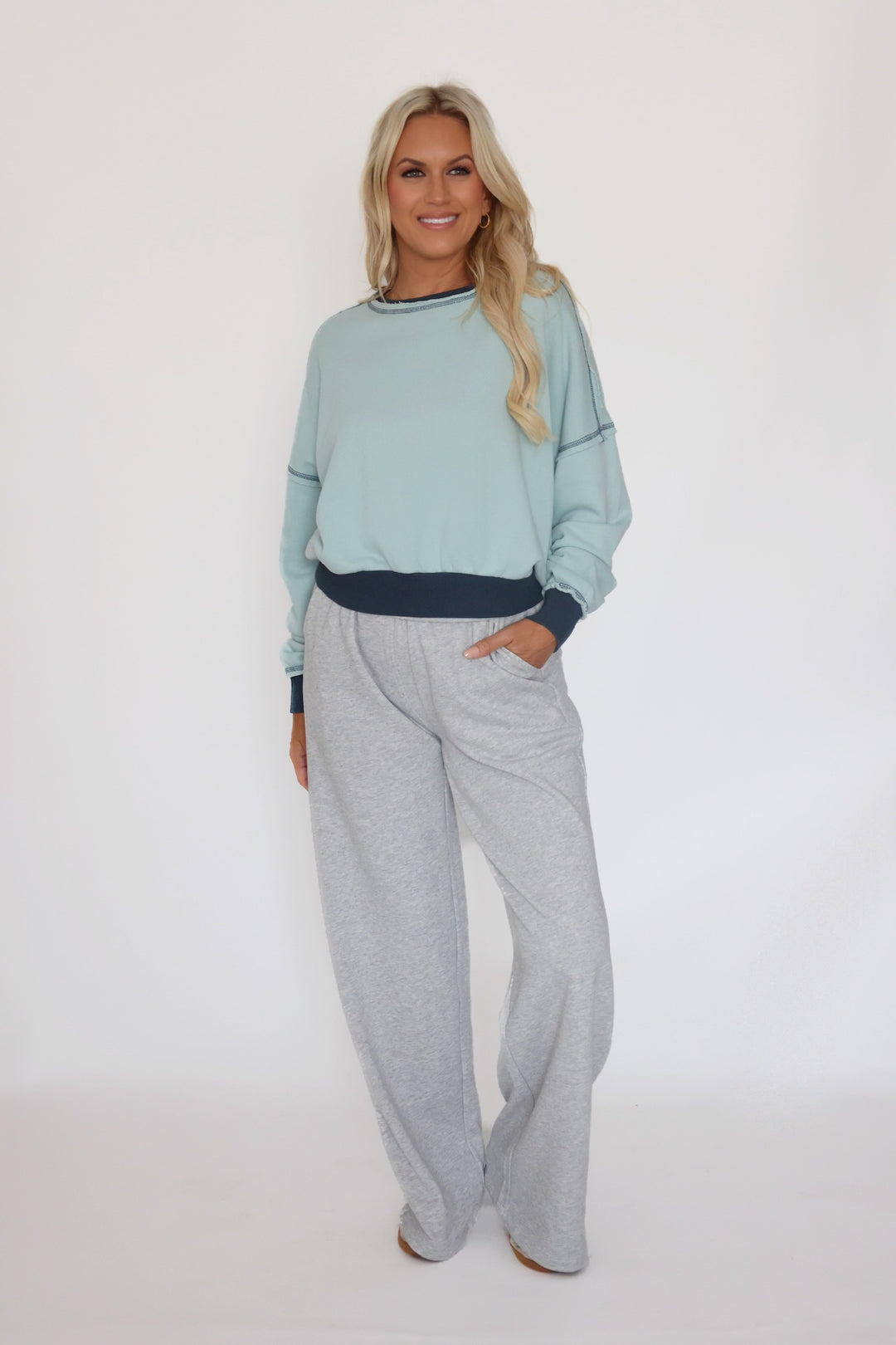 EcoWash Sweatshirt- Blue