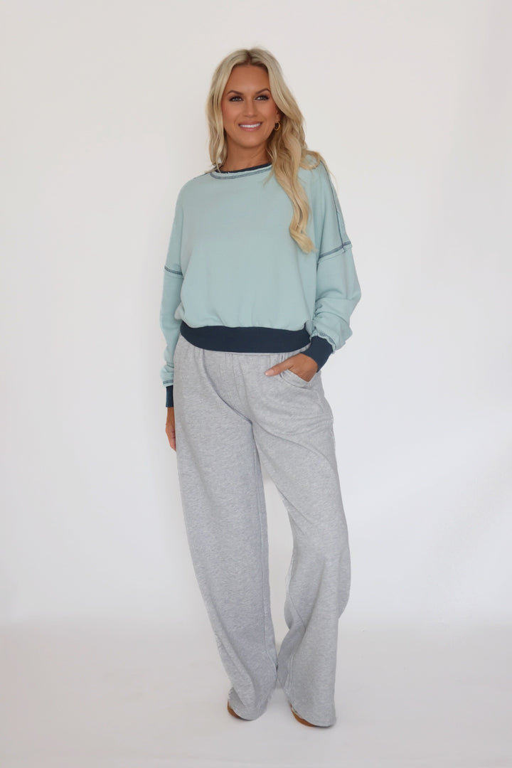 EcoWash Sweatshirt- Blue