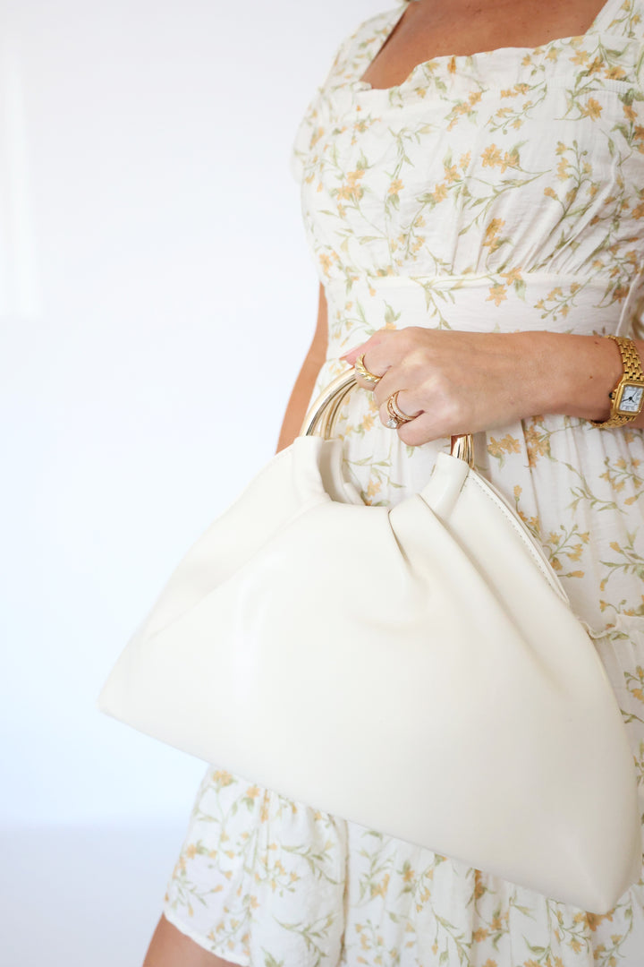 Harper Clutch - Cream
