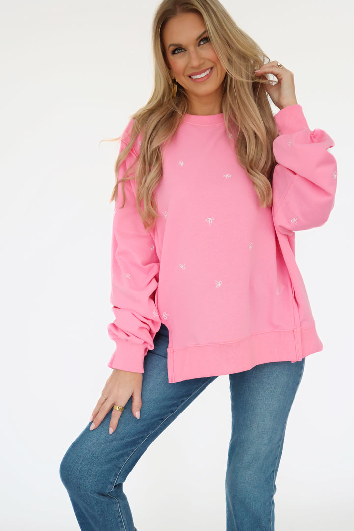 Lulu Bow Sweatshirt